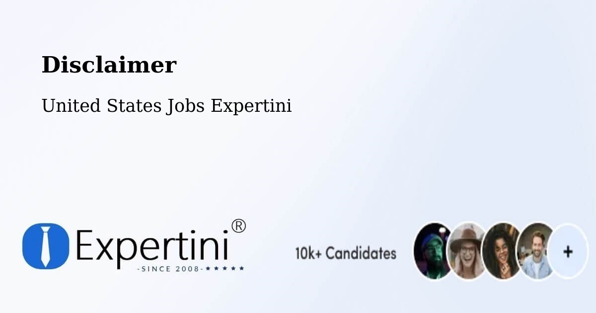 Disclaimer – Pineville - United States Jobs Expertini